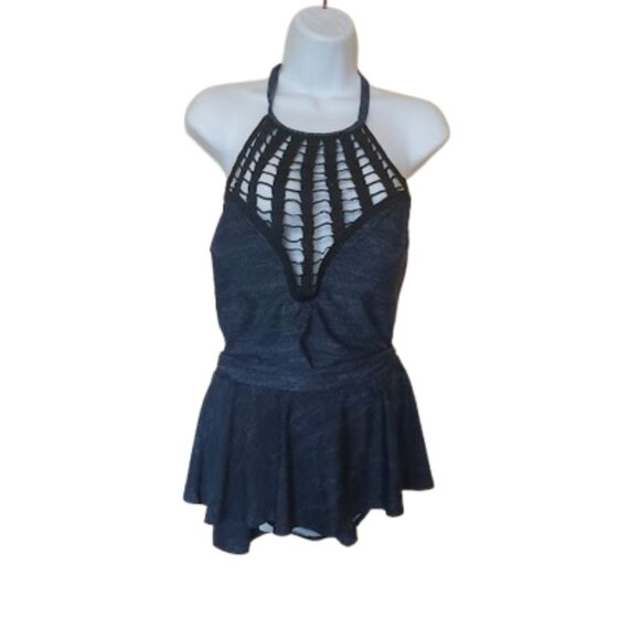 Blue 2 Piece Swimsuit Bathing Suit Size 1X NEW NWOT - Picture 2 of 9